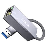 Adaptateur USB Ethernet 2.5Gb, USB 3.0 vers RJ45 LAN Réseau Adaptateur, 10/100/1000/2500Mbps Full Speed NIC Compatible avec Mac OS, Windows, ...