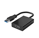 Adaptateur USB vers HDMI, adaptateur USB 3.0/2.0 vers HDMI - Multi écran HD - Adaptateur vidéo vidéo audio 1080p USB ...