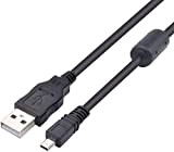 Adhiper -UC-E6 Câble de données USB pour appareil photo de rechange compatible avec appareil photo numérique Nikon DSLR D750 D5300 ...