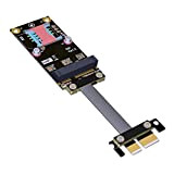 ADT-Link Adaptateur PCI Express 3.0 x1 vers Mini PCIe Riser Card Extension Câble Adaptateur PCIe Mpcie R16SF (10 cm)