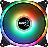 Aerocool DUO14, Ventilateur 140mm, ARGB LED Dual Ring, Anti-vibration, 6 Pins