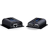AGPTEK Extendeur HDMI Avec Affichage Local en Boucle, Transmission 1080p Jusqu'à 196 Pieds/60 m Sur un Seul Câble Ethernet Cat6/6a/7/8 ...