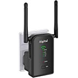 Aigital Répéteur WiFi Amplificateur WiFi N300, WiFi Extender et Booster avec 2 Port Ethernet, Mode Point d’Acces, Routeur et Répétiteur, ...