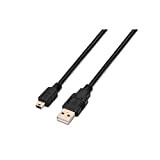 AISENS A101 – 0024 – Câble USB 2.0 de 1 m (pour Smartphones et caméras numériques) Couleur Noir