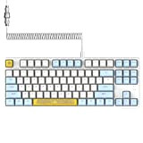AJAZZ AK873-75% Clavier de Jeu Filaire, TKL 80% Blue Switch Hot Swappable Mechanical Keyboard-Câble USB C Spiralé-RGB Compact 87 Touches ...