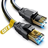 Akake Câble Ethernet de Classe 8, 0,5m 1m 9m 12M 15m 18m 30m câble de réseau Internet Haute Vitesse Lourd, ...