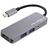 AKASHI® TECHNOLOGY - Hub USB Type-C 4 en 1, Multipliez Les Possibilités de Votre Appareil USB-C, 1 Port HDMI 4K, ...