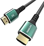 AKKKGOO 8K Câble HDMI 0.5M Câble HDMI 2.1 Real 8K Haute Vitesse 48Gbps 8K(7680x4320)@60Hz 4K@120Hz Dolby Vision HDCP2.2 HDR4: 4: ...