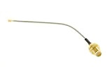 Alda PQ Câble de raccordement d'antenne avec Prise intégrée 10cm pour RP-SMA/F á U.FL