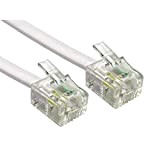 Alida Systems ® Câble ADSL 15m - Supérieure Qualité/Broches de Contact Plaqué Or/Internet Haute Vitesse à Large Bande/Routeur ou Modem ...