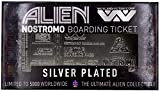 Alien - Nostromo Boarding Pass - Ticket plaqué Argent Collector