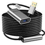 Alxum Actif USB 3.0 Câble Rallonge 10M, Mâle A vers Femelle A Répéteur Câble 5Gbps Compatible pour Oculus Rift, PS ...