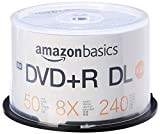 Amazon Basics Boîtier avec axe de 50 DVD+R DL 8x 8,5 Go