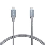 Amazon Basics Câble en nylon à double tressage USB de type C vers Micro B 2.0 mâle, 0,9 m, Gris ...