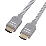 Amazon Basics Câble HDMI 8 K très haut débit 48 Gbps de qualité supérieure, gris foncé, 91,4 cm