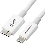 Amazon Basics Câble USB Type-C vers Micro-B 3.1 2e génération - 0,9 m - Blanc