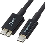 Amazon Basics Câble USB Type-C vers Micro-B 3.1 2e génération - 0,9 m - Noir