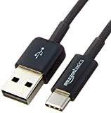 Amazon Basics Câble USB Type-C vers USB-A 2.0 mâle - Couleur Noir, 1.8 m