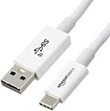 Amazon Basics Câble USB Type-C vers USB-A mâle 2e génération - 0,9 m - Blanc