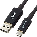 Amazon Basics Câble USB Type-C vers USB-A mâle 2e génération - 0,9 m - Noir