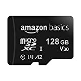 Amazon Basics - Carte Mémoire MicroSDXC, 128 Go, avec Adaptateur SD, A2, U3, vitesse de lecture maximale de 100 Mo/s