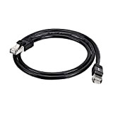 Amazon Basics Cat 7 Câble Internet Haute Vitesse Gigabit Ethernet Patch, Noir, 1-Pack, 0.9 m