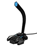 Amazon Basics Microphone de gaming USB, bleu