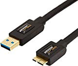 Amazon Basics USB 3.0 A-Mâle vers Micro B Câble USB avec connecteurs plaqués or, 1,8 m