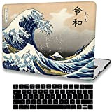 AMCJJ Coque Compatible avec MacBook Air 13/13.3 Pouces 2021 2020 Version M1 A2337/A2179 avec Retina et Touch ID,Kanagawa Plastique Coque ...