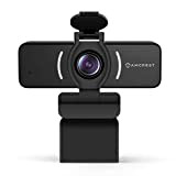 Amcrest Webcam 1080P avec Microphone et Couvercle, caméra USB, Streaming HD pour PC et Ordinateur Portable avec Micro, Objectif Large ...