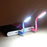 AMOYER 1pc Pliable Super Bright LED USB Light Mini Portable Flexible Livre Lumière pour Portable Ordinateur Portable pour Pouvoir Bureau, ...