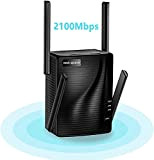 Amplificateur WiFi Puissant sans Fil –Répéteur WiFi 2100 Mbps 5GHz & 2.4GHz Dual Bande, Wifi Extender avec 1 Port Ethernet,Booster ...