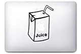 Anakiss Sticker pour Macbook Apple Juice Noir Taille Unique
