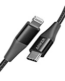 Anker Câble USB-C vers Lightning 90cm avec certification MFi-Câble PowerLine+II en nylon tressé compatible Power Delivery pour iPhoneX/XS/XR/XS Max/8(pour une ...