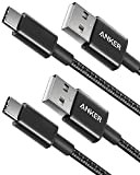 Anker [Pack de 2 Câbles USB-C vers USB-A [90 cm] en Nylon tressé pour Samsung Galaxy S9 / S9+ / ...