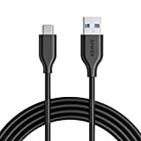 Anker PowerLine Câble USB C vers USB 3.0 avec Résistance 56k ohms [180 cm] pour Appareils USB Type C(Samsung Galaxy ...