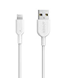 Anker PowerLine II Câble Lightning vers USB résistant certifié MFi pour iPhone XS/XS Max/XR/X/8/8 Plus/SE/7/7 Plus/6s/6/6 Plus/5S/5/iPad Pro - Blanc