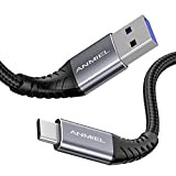ANMIEL Câble USB C 1M,charge rapide 3A et de données 5Gbit/s,câble de chargeur tressé USB 3.0 A vers USB C,câble ...