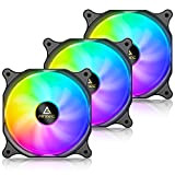 Antec Ventilateur 120mm RGB, Ventilateur PC Haute Performance RGB, RGB 4 Broches, série F12, 3 Paquets