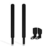 Antenna Booster - Andven 2.4GHz 10 dBi Antenne Booster WiFi Omnidirectionnel RP-SMA WLAN pour Modem Routeur (Noir 2-Pack)