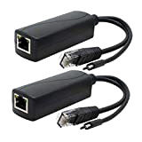 ANVISION 2-Pack Gigabit PoE Splitter, Adaptateur Ethernet USB Micro 48V à 5V 2,4 A, Fonctionne avec Raspberry Pi 3B +, ...