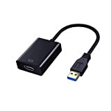 Aolirot Adaptateur USB vers HDMI Convertisseur USB 3.0/2.0 vers HDMI USB to HDMI Adapter Mâle à Femelle 1080p Full HD ...