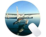 APSRA Cessna Tapis de souris rond avec base en caoutchouc antidérapant 15356