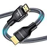 ARISKEEN Câble HDMI 2.1 8K 0.5M, Ultra HD 48Gbps Câble HDMI Tressé en Nylon Haute Vitesse, Prend en Charge 8K@60HZ, ...