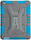 Armor-X ArmorCase-X Étui avec Attache pour iPad 2/3/4 Gris Anthracite/Bleu Jade