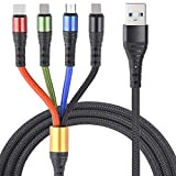 Arsiperd Câble de Charge Multi-USB, câble de Charge 4 en 1, Cordon de 1,2 m avec Double IP Micro USB ...