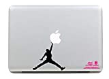 Artstickers. Autocollant pour ordinateur portable 15" et 17" Motif Jordan. Autocollant pour MacBook Pro Air Mac. Couleur : noir. Cadeau ...