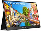 ARZOPA 17.3 Pouces Ecran Portable, 1080 FHD Moniteur Portable, 100% SRGB IPS avec HDMI/Type-C/USB-C pour Ordinateur portable/PC/Mac/PS4/PS5/Xbox/téléphone/Switch