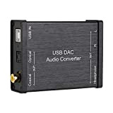 ASHATA Convertisseur Audio USB DAC, GV-023 Convertisseur Audio numérique vers analogique DAC Carte Son Audio USB pour Windows 10/8.1/8/7/Windows Vista/XP/pour ...