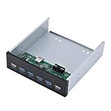 ASHATA Panneau Frontal, Front Panel Connector avec 2 Ports USB 2.0 + 4 Ports USB3.0, 19 PIN vers 6 interfaces ...